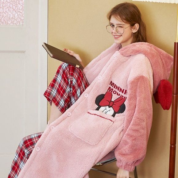 Mickey Mouse + Minnie Mouse Disney Plush Pajama - Duo Set - Picture 1 of 10